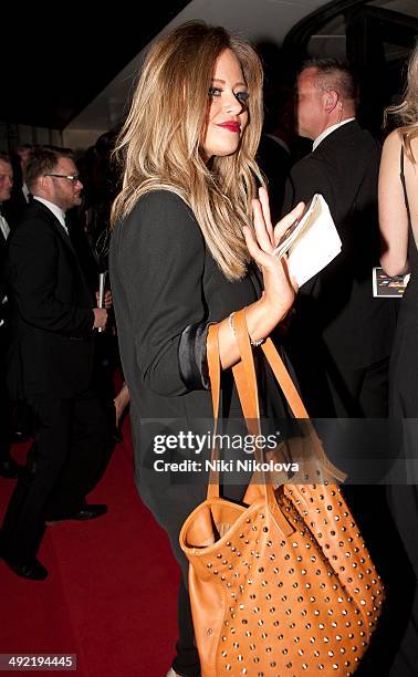 Emily Atack arrives at the Arqiva British Academy Television Awards after party held at the Grosvenor house, Park Lane on May 18, 2014 in London,...