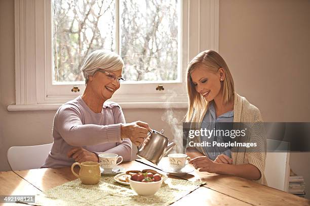 nothing can match a grandmother's love - tea can stock pictures, royalty-free photos & images