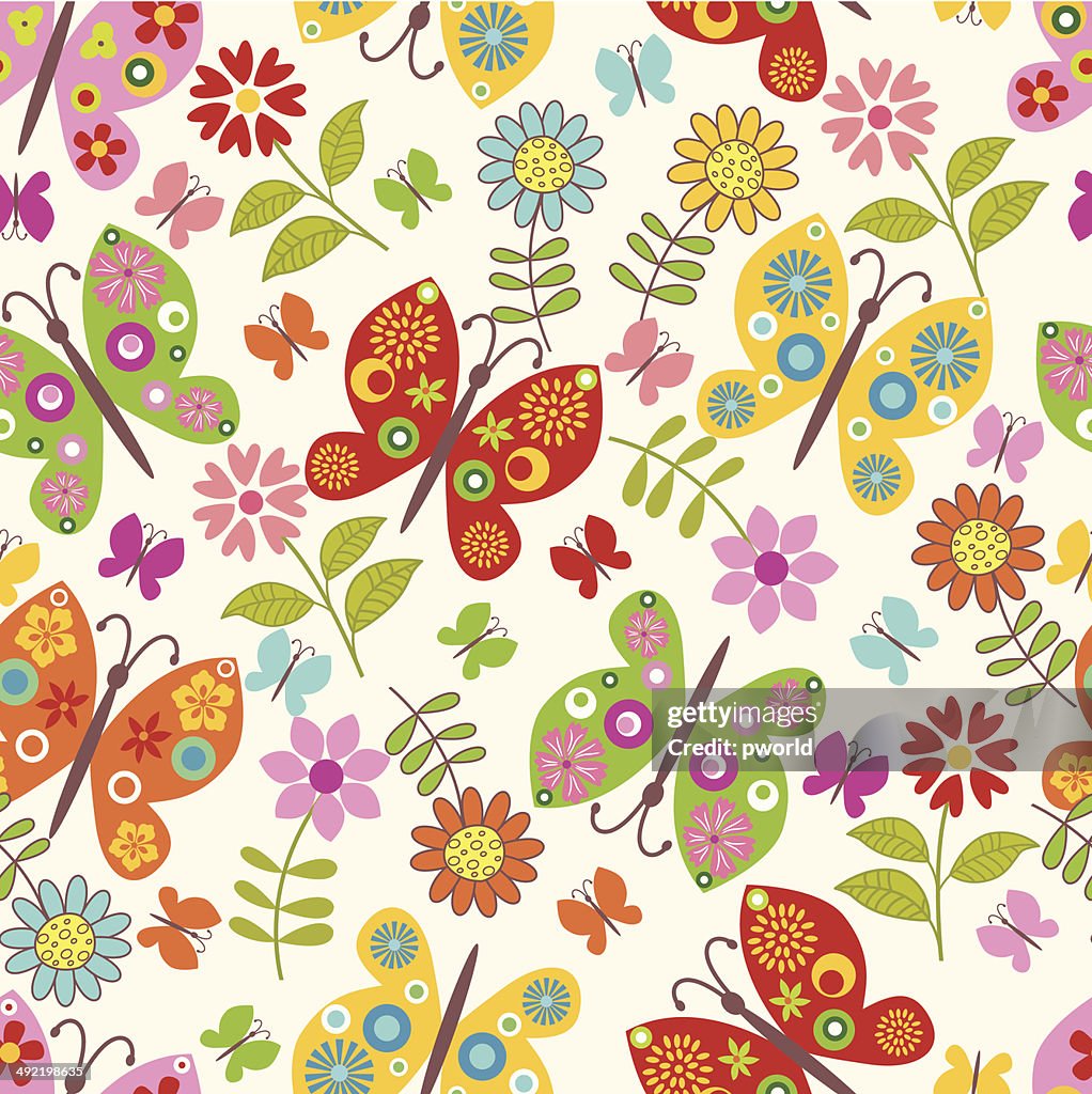 Buutterfly Pattern Butterfly Pattern High-Res Vector Graphic - Getty Images