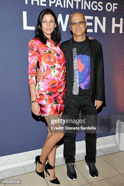 Actress Liberty Ross and Apple Music's Jimmy Iovine attend the Hammer Museum Gala in Garden sponsored by Bottega Veneta at Hammer Museum on October...