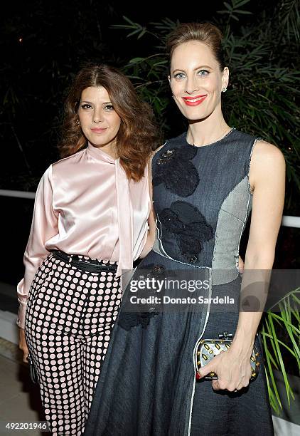 Actress Marisa Tomei and filmmaker Liz Goldwyn attend the Hammer Museum Gala in Garden sponsored by Bottega Veneta at Hammer Museum on October 10,...