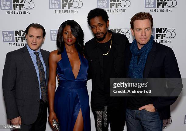 Michael Stuhlbarg, Emayatzy Corinealdi, Keith Stanfield and Ewan McGregor attend 53rd New York Film Festival Closing Night Gala Screening of "Miles...