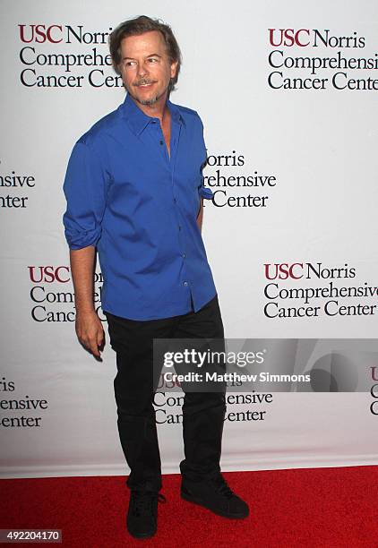 Actor David Spade attends the USC Norris Cancer Center Gala at the Beverly Wilshire Four Seasons Hotel on October 10, 2015 in Beverly Hills,...