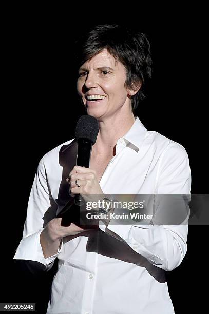 Comedian Tig Notaro performs onstage during the 9th Annual Comedy Celebration, presented by the International Myeloma Foundation, at The Wilshire...