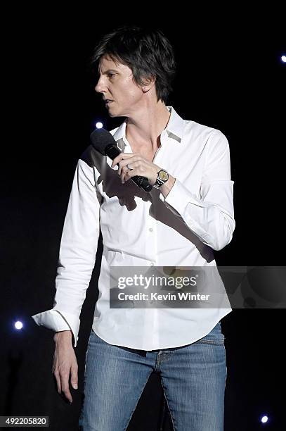 Comedian Tig Notaro performs onstage during the 9th Annual Comedy Celebration, presented by the International Myeloma Foundation, at The Wilshire...