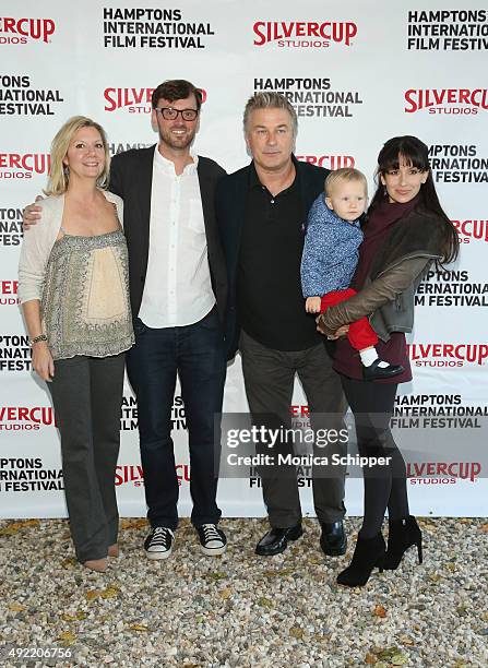 Executive Director Anne Chaisson, Artistic Director of HIFF David Nugent, Alec Baldwin, Carmen Gabriela Baldwin and Hilaria Baldwin attend the...