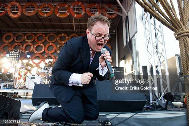 Paul Janeway of St. Paul & The Broken Bones performs during the 2014 Hangout Music Festival on May 18, 2014 in Gulf Shores, Alabama.