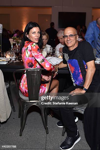 Liberty Ross and Jimmy Lovine attend Hammer Museum's "Gala in the Garden" Sponsored by Bottega Veneta at Hammer Museum on October 10, 2015 in...