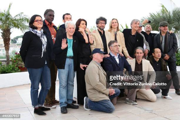 Cartoonists Rayma Suprani, Lassane Zohore, Damien Glez, Baha Boukhari, Nadia Khiari aka "Willis from Tunis", producer Radu Mihaileanu, director...