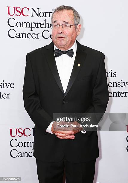 Nobel Prize Winner Arieh Warshel attends the USC Norris Cancer Center Gala at the Beverly Wilshire Four Seasons Hotel on October 10, 2015 in Beverly...