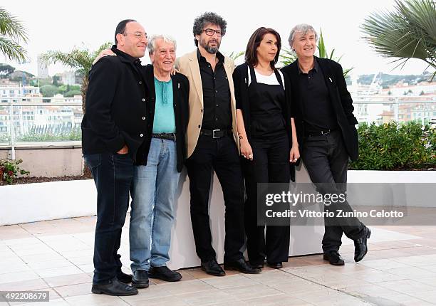 Cartoonists Michel Kichka, Baha Boukhari, Producer Radu Mihaileanu, Cartoonists Nadia Khiari aka "Willis from Tunis" and Jean Plantureux aka "Plantu"...