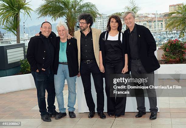 Cartoonists Michel Kichka, Baha Boukhari, Producer Radu Mihaileanu, Cartoonists Nadia Khiari aka "Willis from Tunis" and Jean Plantureux aka "Plantu"...