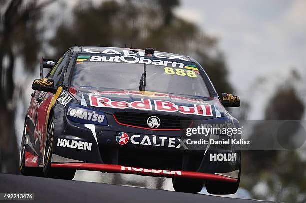 Craig Lowndes drives the Red Bull Racing Holden VF Commodore during the Bathurst 1000, which is race 25 of the V8 Supercars Championship at Mount...