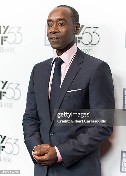 Actor Don Cheadle attends 53rd New York Film Festival - Closing Night Gala Presentation Of 'Miles Ahead' at Alice Tully Hall on October 10, 2015 in...