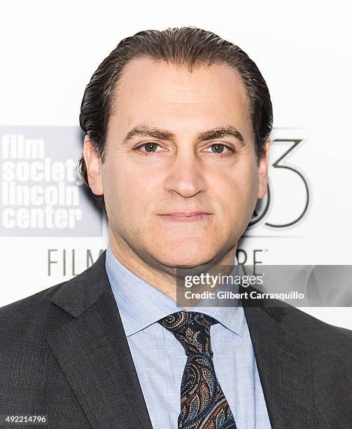 Actor Michael Stuhlbarg attends 53rd New York Film Festival closing night gala presentation of 'Miles Ahead' at Alice Tully Hall on October 10, 2015...