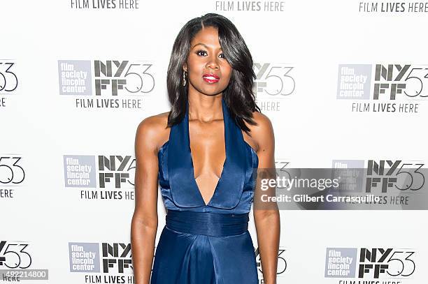 Actress Emayatzy E. Corinealdi attends 53rd New York Film Festival closing night gala presentation of 'Miles Ahead' at Alice Tully Hall on October...