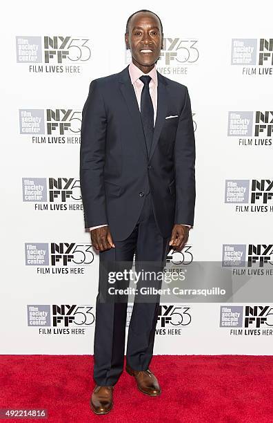 Actor Don Cheadle attends 53rd New York Film Festival - Closing Night Gala Presentation Of 'Miles Ahead' at Alice Tully Hall on October 10, 2015 in...