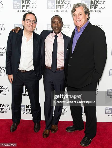 Co-President and Co-Founder of Sony Pictures Classics Michael Barker, actor Don Cheadle and co-president and co-founder of Sony Pictures Classics Tom...