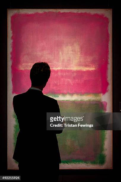 Mark Rothko's Untitled from the collection of A. Alfred Taubman is displayed as part of the Frieze week exhibition at Sotheby's on October 10, 2015...
