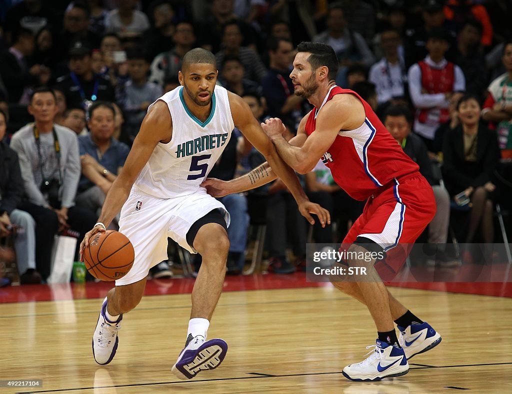 BASKET-USA-CHN-NBA-CLIPPERS-HORNETS