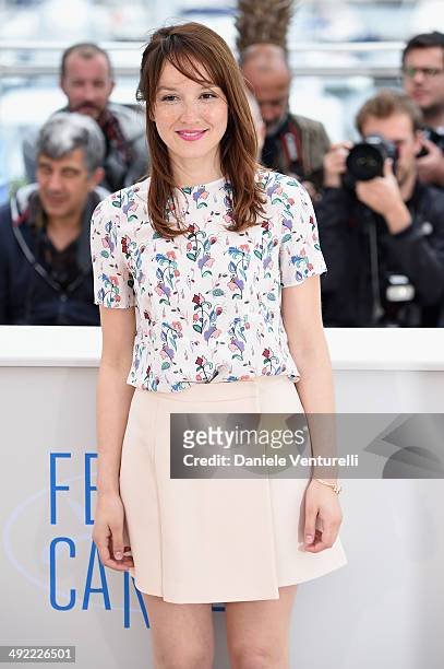 Anais Demoustier attends the "Bird People" Photocall at the 67th Annual Cannes Film Festival on May 19, 2014 in Cannes, France.
