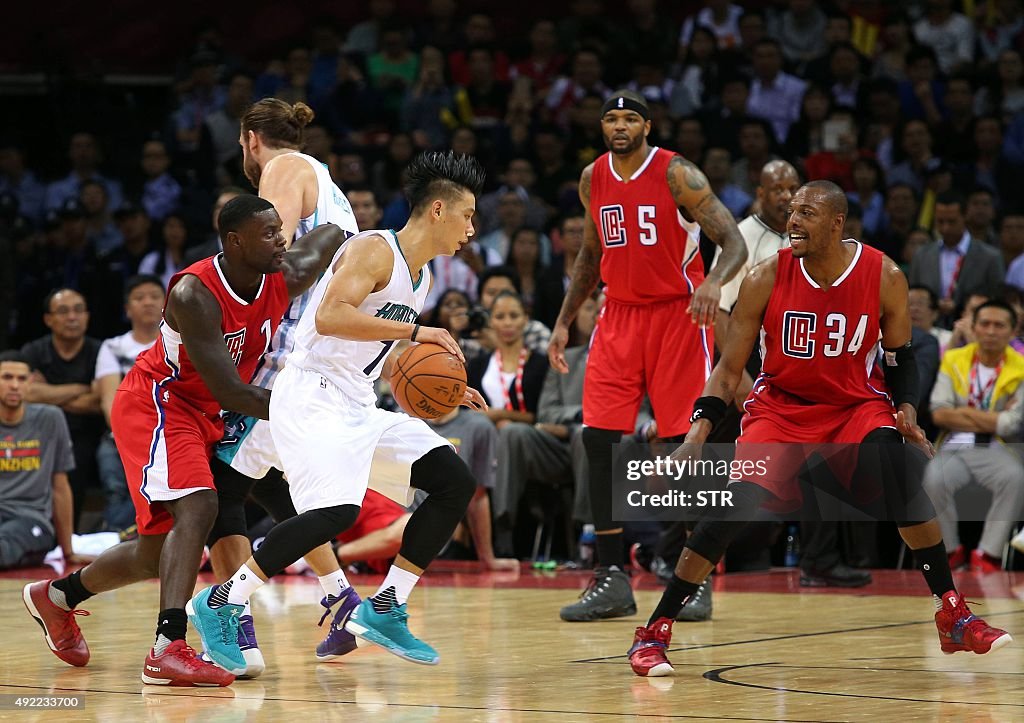 BASKET-USA-CHN-NBA-CLIPPERS-HORNETS