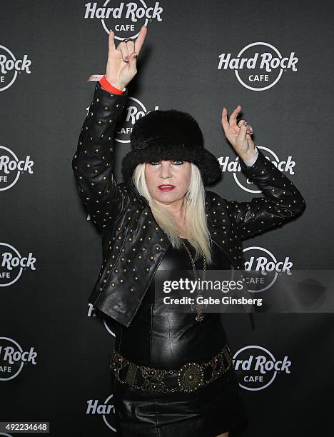 Publisher Sally Steele attends Hard Rock Cafe Las Vegas at Hard Rock Hotel's 25th anniversary celebration on October 10, 2015 in Las Vegas, Nevada.