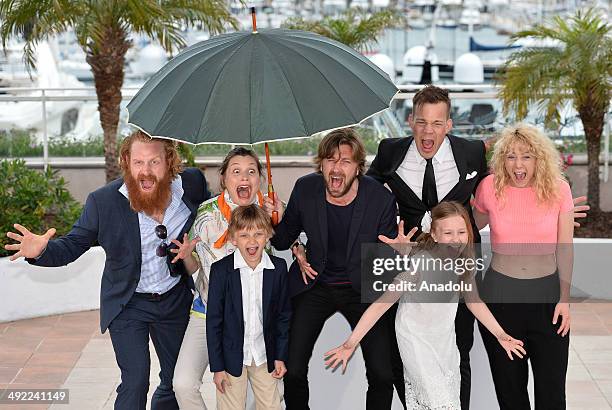 Norwegian actor Kristofer Hivju, Norwegian actress Lisa Loven Kongsli, actor Vincent Wettergren, Swedish director Ruben Ostlund, Swedish actor...