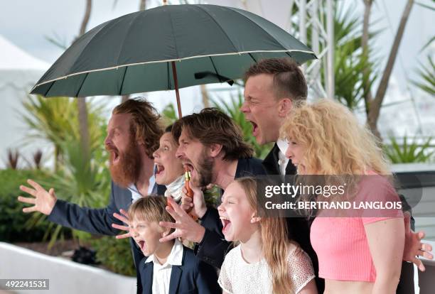 Swedish actor Kristofer Hivju, Swedish actress Lisa Loven Kongsli, Swedish actor Vincent Wettergren, Swedish director Ruben Ostlund, Swedish actor...