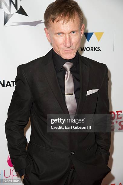 Actor Bill Oberst Jr. Attends the REAL TO REEL Youth Film Festival at LA Film School on October 10, 2015 in Hollywood, California.