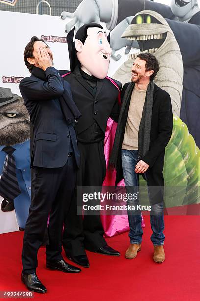 Martin Bachmann and Oliver Berben attend the 'Hotel Transsilvanien 2' German Premiere on October 11, 2015 in Berlin, Germany.