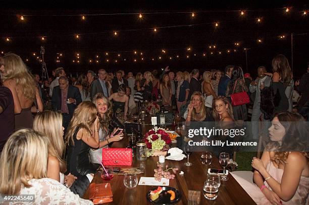 General view of the atmosphere at Victorino Noval's birthday celebration at The Vineyard Beverly Hills on October 10, 2015 in Beverly Hills,...