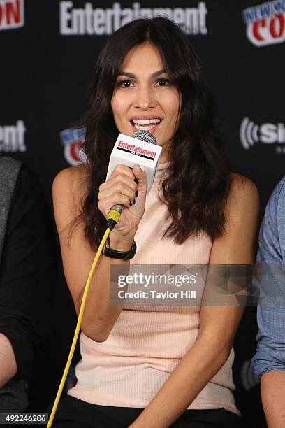 Elodie Yung visits the SiriusXM Studios during New York Comic-Con at The Jacob K. Javits Convention Center on October 10, 2015 in New York City.