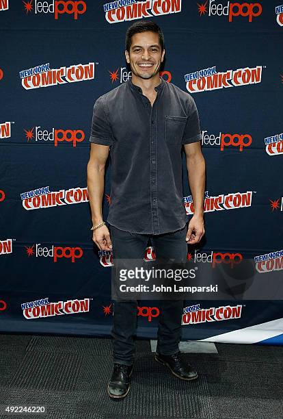 Nicholas Gonzalez attends Boardertown press preview during New York Comic-Con 2015 day 3 at The Jacob K. Javits Convention Center on October 10, 2015...