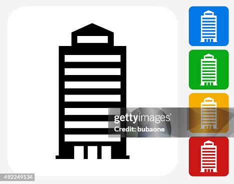 Building Icon Flat Graphic Design Building Icon Flat Graphic Design