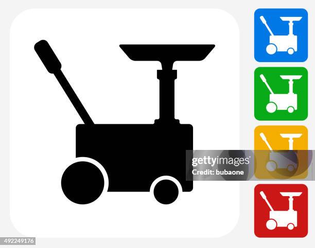 car generator icon flat graphic design - car jack white background stock illustrations