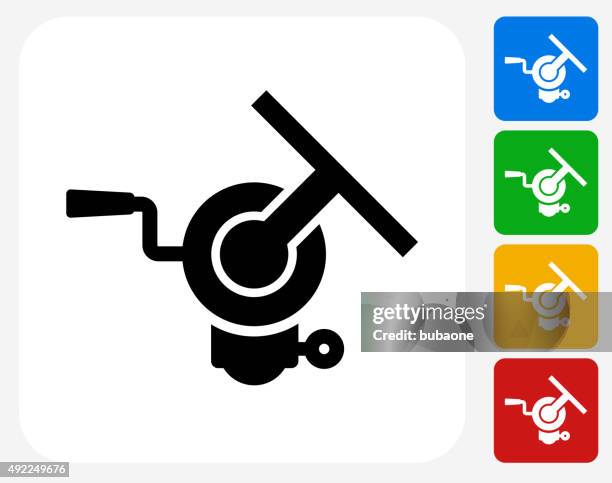 darkroom enlarger icon flat graphic design - dark room stock illustrations
