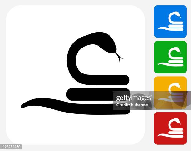 snake icon flat graphic design - python snake 幅插畫檔、美工圖案、卡通及圖標