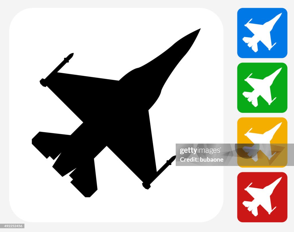 Jet Icon Flat Graphic Design