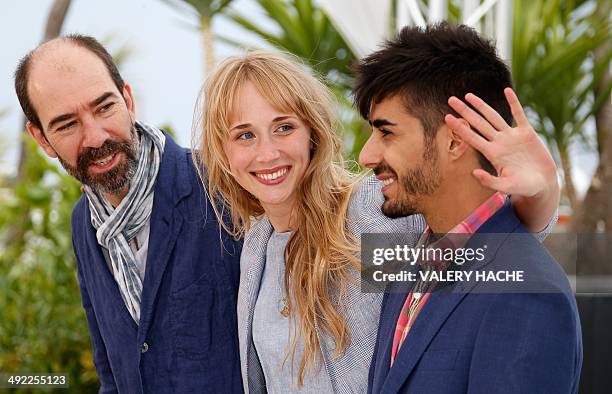 Spanish director Jaime Rosales, Spanish actress Ingrid Garcia-Jonsson and Spanish actor Carlos Rodriguez pose during a photocall for the film...