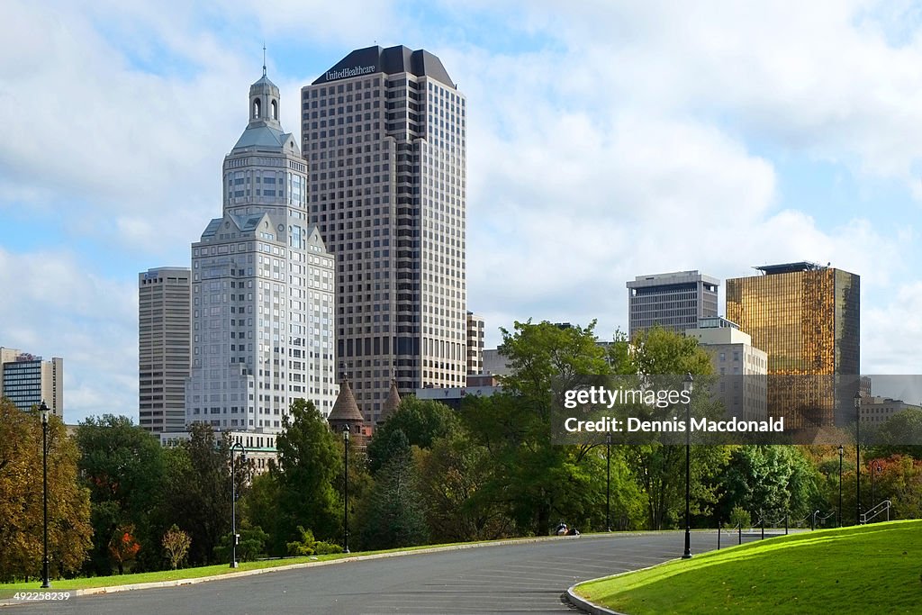 Hartford Connecticut downtown city skyline