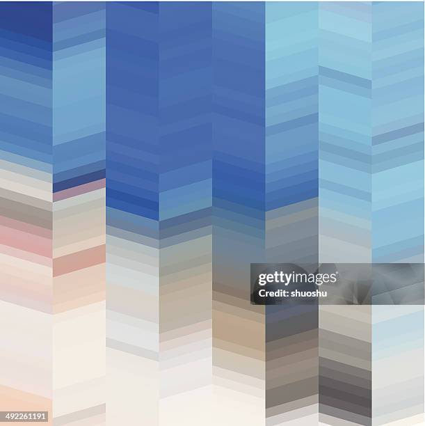 abstract vector blue stripe pattern background - iridescent stock illustrations