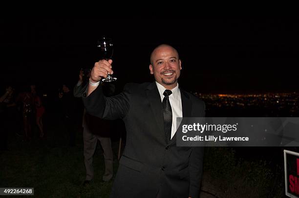 Guest attends Victorino Noval birthday celebration at The Vineyard Beverly Hills on October 10, 2015 in Beverly Hills, California.