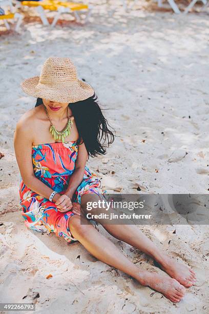 beach dreaming. - montego bay stock pictures, royalty-free photos & images