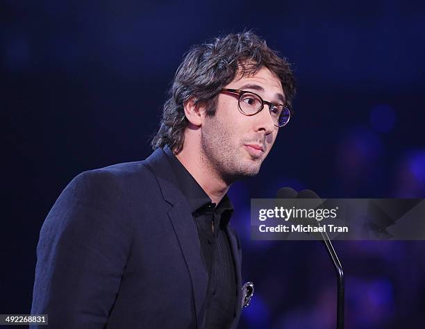 Josh Groban apeaks onstage during the 2014 Billboard Music Awards held at MGM Grand Garden Arena on May 18, 2014 in Las Vegas, Nevada.