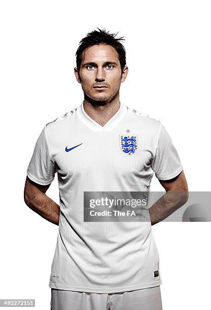 Frank Lampard of England poses for a portrait during an England Football Squad Portrait session ahead of the 2014 World Cup in Brazil.