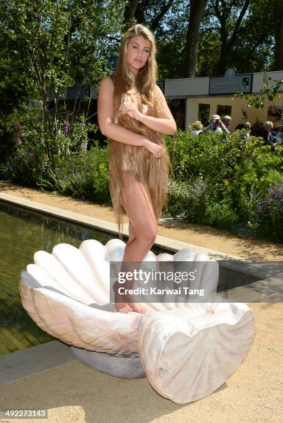 Amy Willerton attends the VIP preview day of The Chelsea Flower Show held at the Royal Hospital Chelsea on May 19, 2014 in London, England.