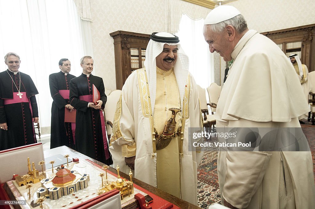 Pope Meets The King of Bahrain Isla Al Khalifa