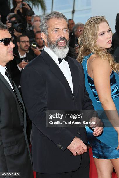 Mel Gibson attends "The Expendables 3" Premiere at the 67th Annual Cannes Film Festival on May 18, 2014 in Cannes, France.