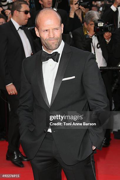 Jason Statham attends "The Expendables 3" Premiere at the 67th Annual Cannes Film Festival on May 18, 2014 in Cannes, France.